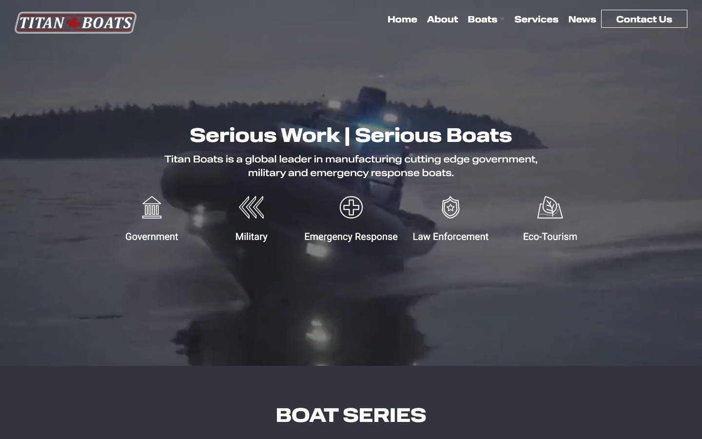 The current homepage
